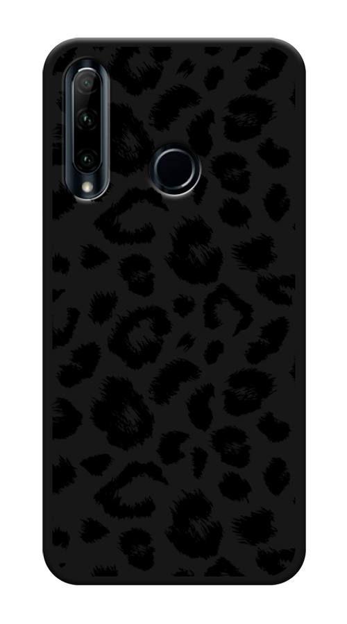 

Чехол Awog на Huawei P Smart Plus 2019 "Окрас леопарда фон", Черный, 69252-1
