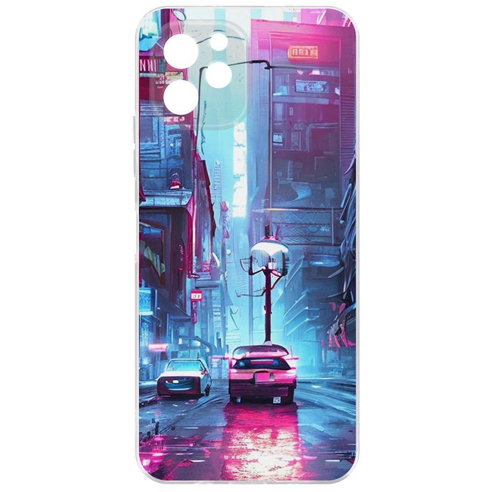 

Чехол-накладка Krutoff Clear Case Киберпанк Улица для Huawei Nova Y61, Прозрачный
