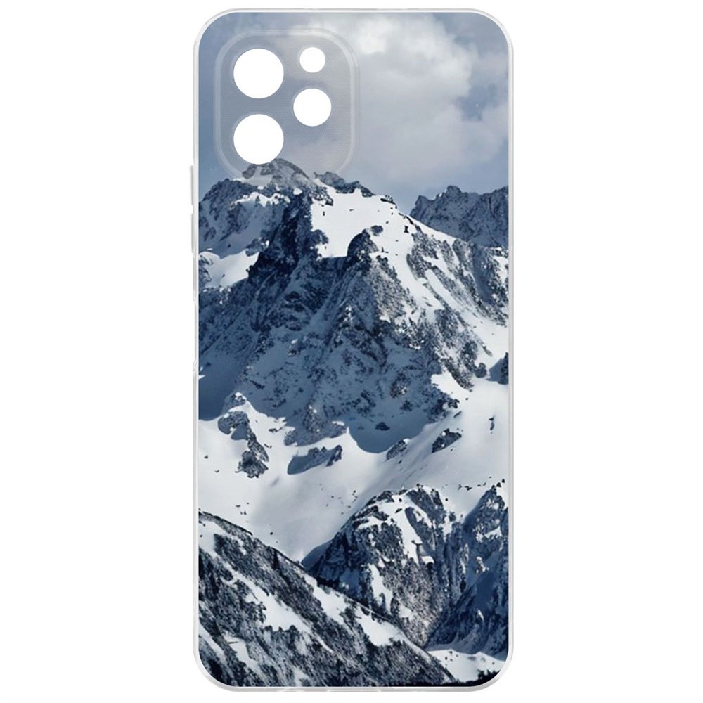 

Чехол-накладка Krutoff Clear Case Горы для Huawei Nova Y61, Прозрачный