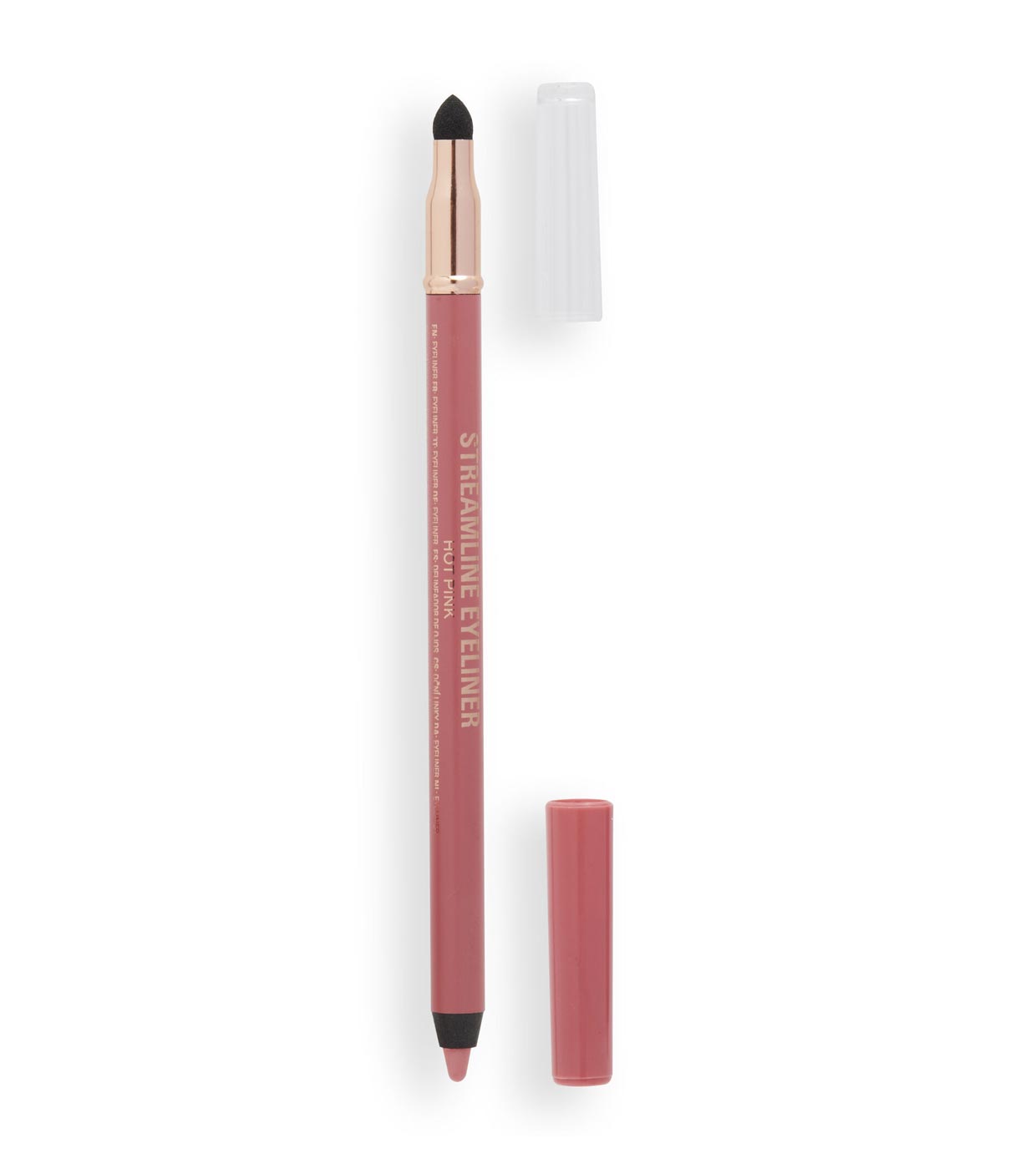 Контур Revolution Makeup для глаз Streamline Waterline Eyeliner Pencil Hot Pinkрозовый shiseido средство для снятия макияжа с глаз и губ instant eye and lip makeup remover