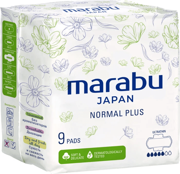 Прокладки гигиенические Marabu Normal plus ультратонкие 9 шт