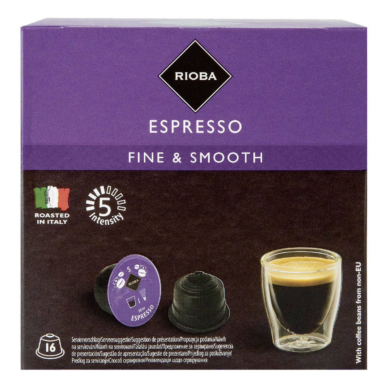 Кофе Rioba Dolce Gusto Espresso в капсулах 7 г х 16 шт, 3 упаковки
