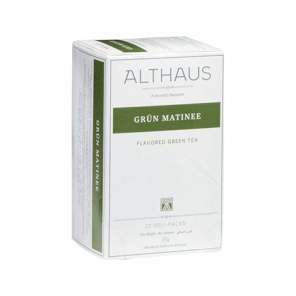 

Чай зеленый Althaus Grun Matinee в пакетиках 1,75 г х 20 шт