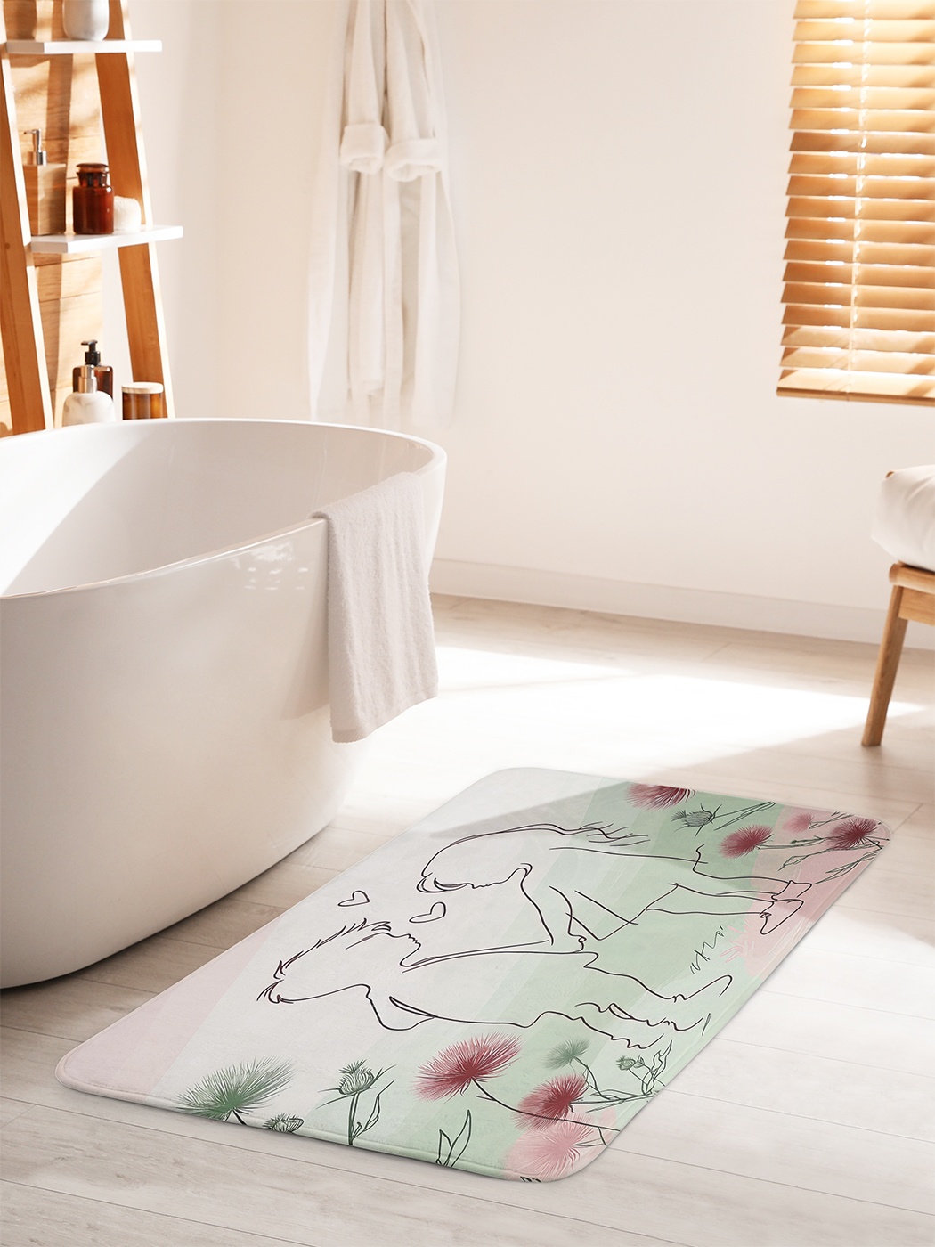 

Коврик для ванной туалета душа JoyArty "Детская любовь", bath_sd1109_60x100