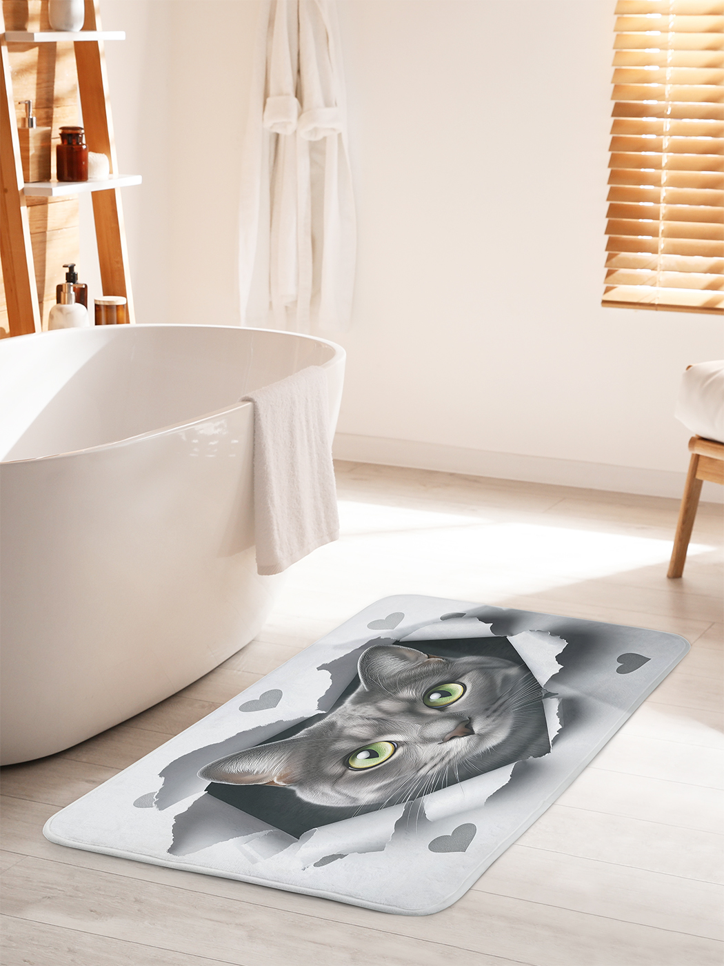 

Коврик для ванной туалета душа JoyArty "Котиковая любовь", bath_sd1087_60x100