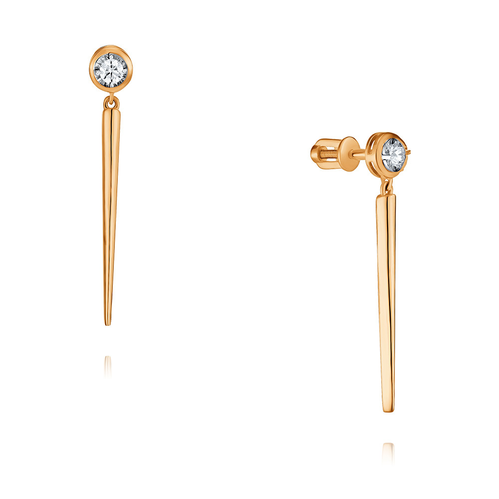 

Серьги из красного золота с бриллиантом ADAMAS 21039555/01-А50Д-41, 21039555/01-А50Д-41