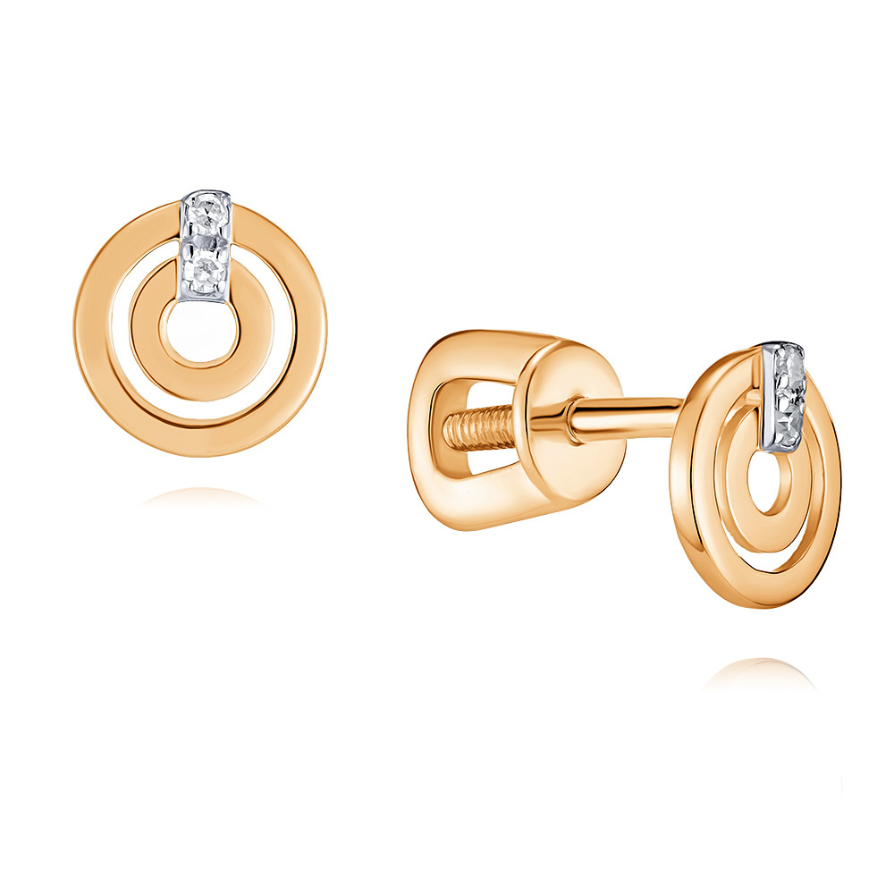 

Серьги из красного золота с бриллиантом ADAMAS 2124655/01-А50Д-41, 2124655/01-А50Д-41