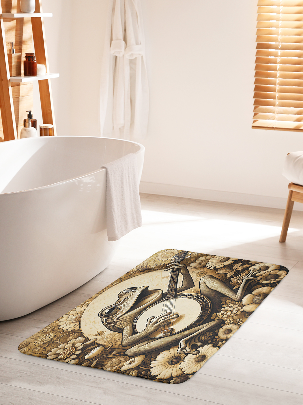 

Коврик для ванной туалета душа JoyArty "Поющая лягушка", bath_sd1391_60x100