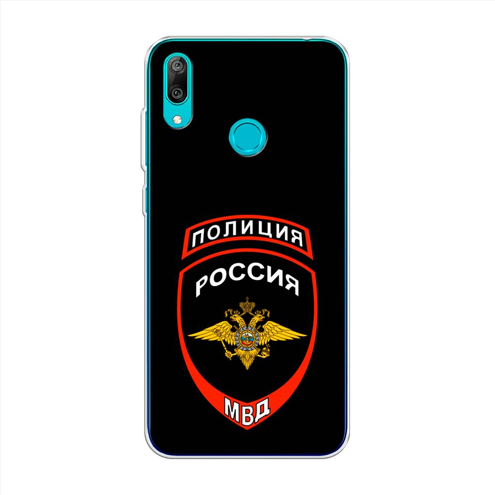 

Чехол Awog на Huawei Y7 2019 "Полиция шеврон", Черный;красный;белый, 68450-5