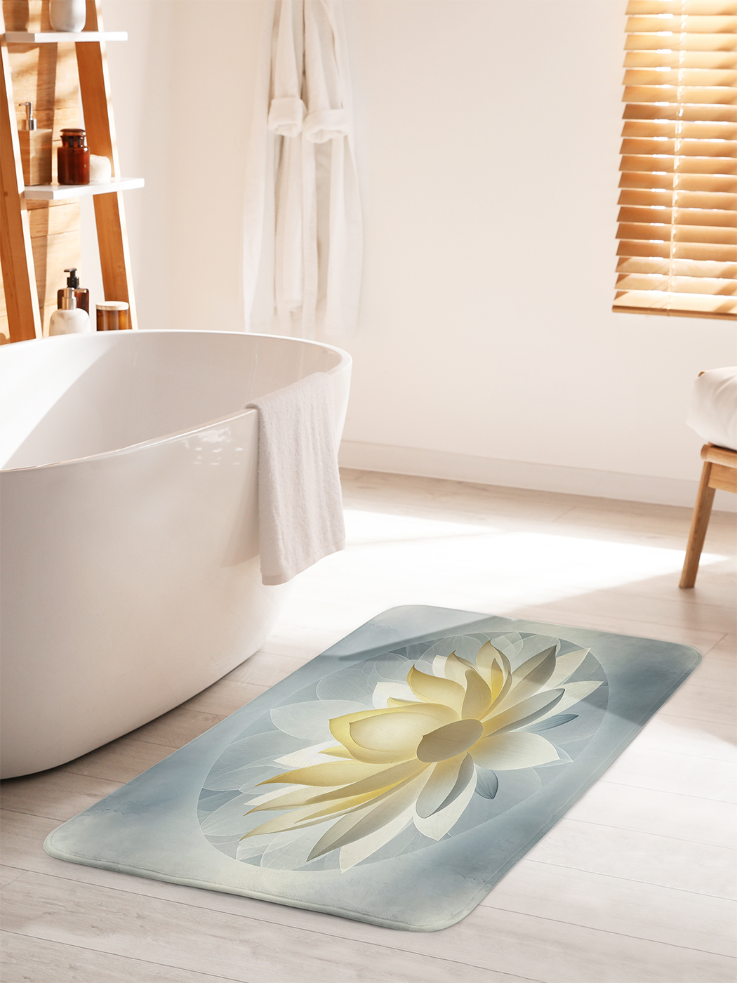 

Коврик для ванной туалета душа JoyArty "Космический лотос", bath_sd1174_60x100