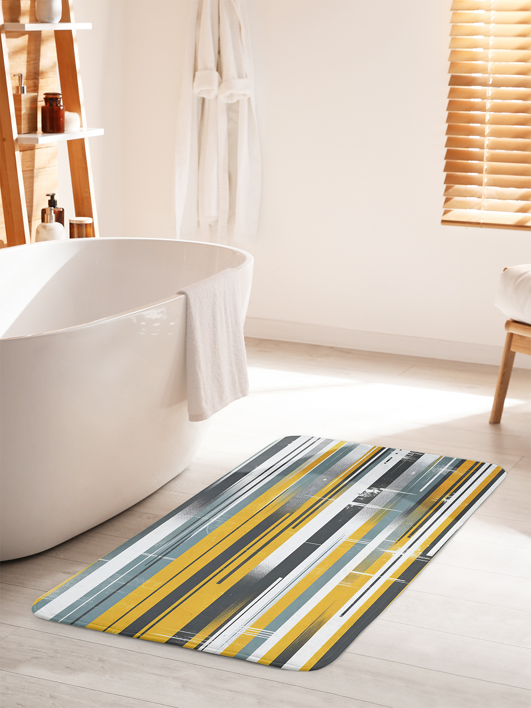 

Коврик для ванной туалета душа JoyArty "Потертые полосы", bath_sd1171_60x100