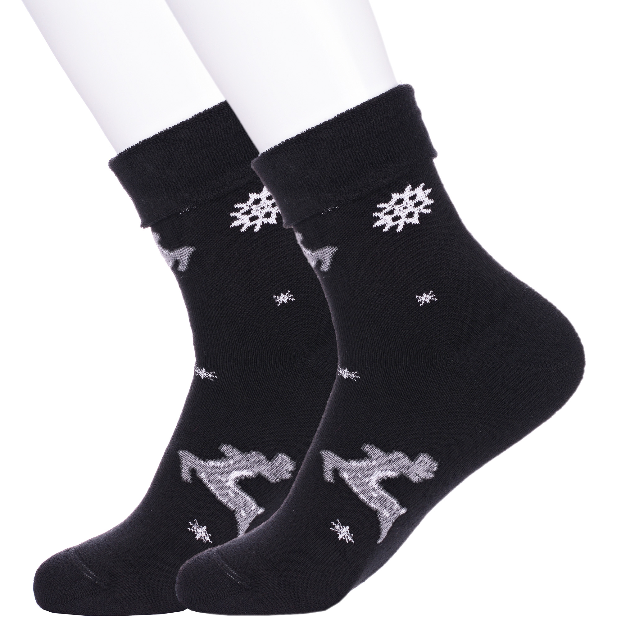 Носки детские LorenzLine 2-П4М, черные, 20-22