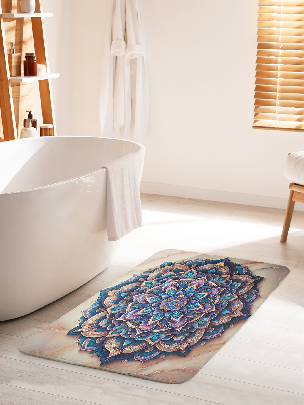 

Коврик для ванной туалета душа JoyArty "Богатая мандала", bath_sd1140_60x100