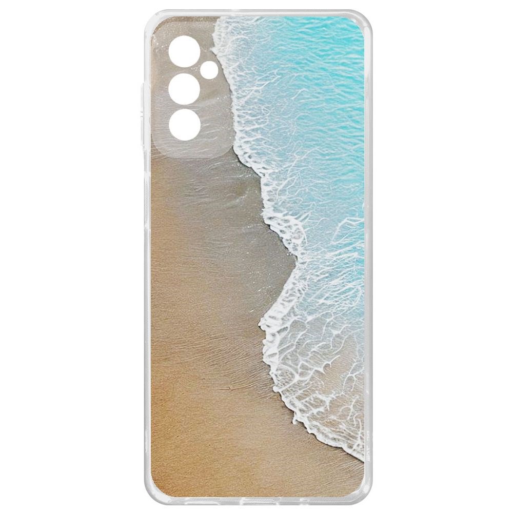 Чехол-накладка Krutoff Clear Case Прибой для Samsung Galaxy M52 (M525)