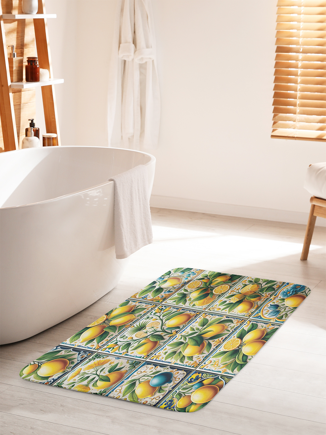 

Коврик для ванной туалета душа JoyArty "Лимонная плитка", bath_sd1124_60x100