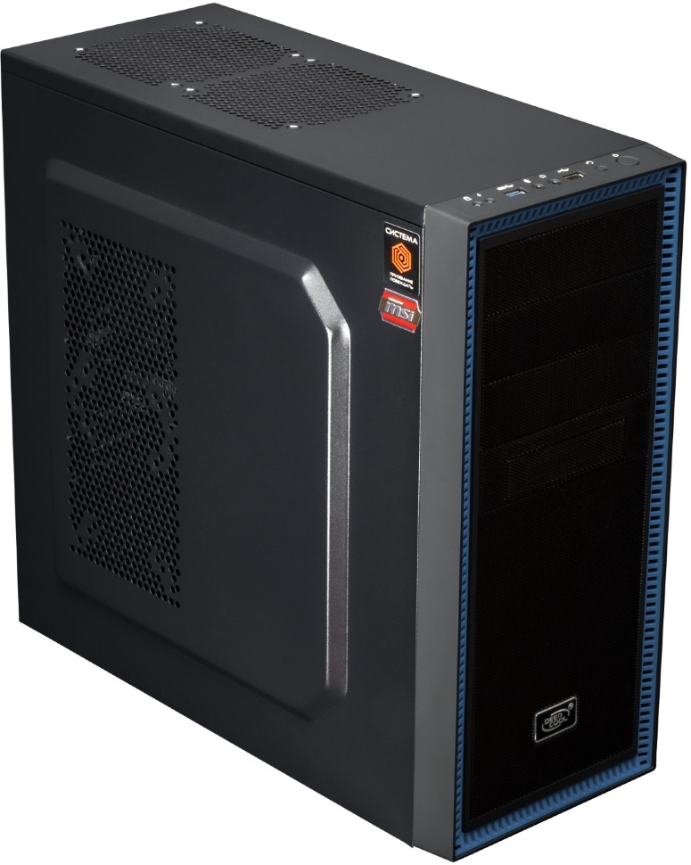 Настольный компьютер Sistema Home-4m-W10 Win 10 Home black