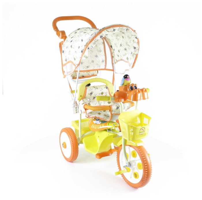 фото Детский трехколесный велосипед jaguar ms-0737к оранжевый