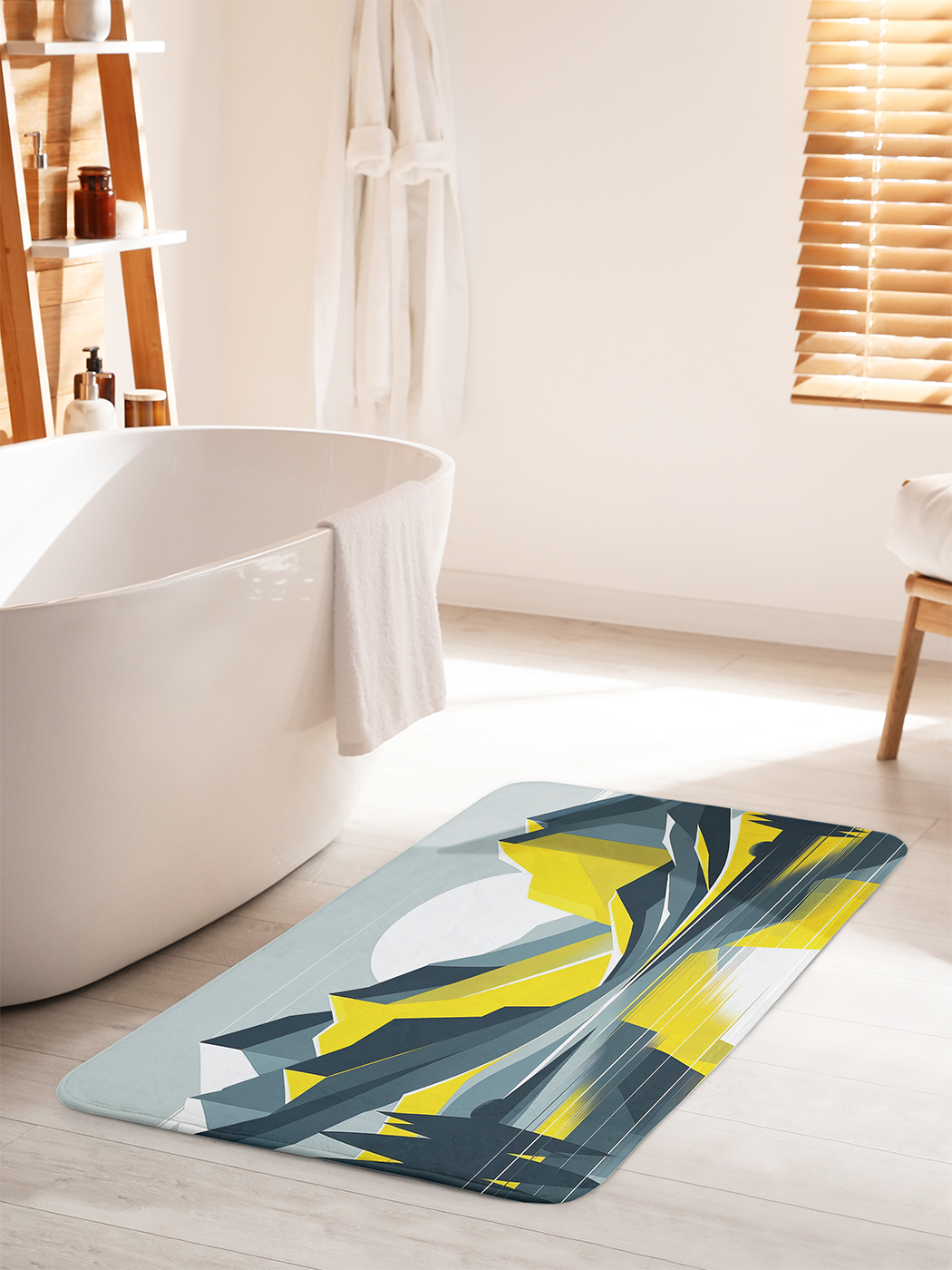 

Коврик для ванной туалета душа JoyArty "Яркие горы", bath_sd1076_60x100