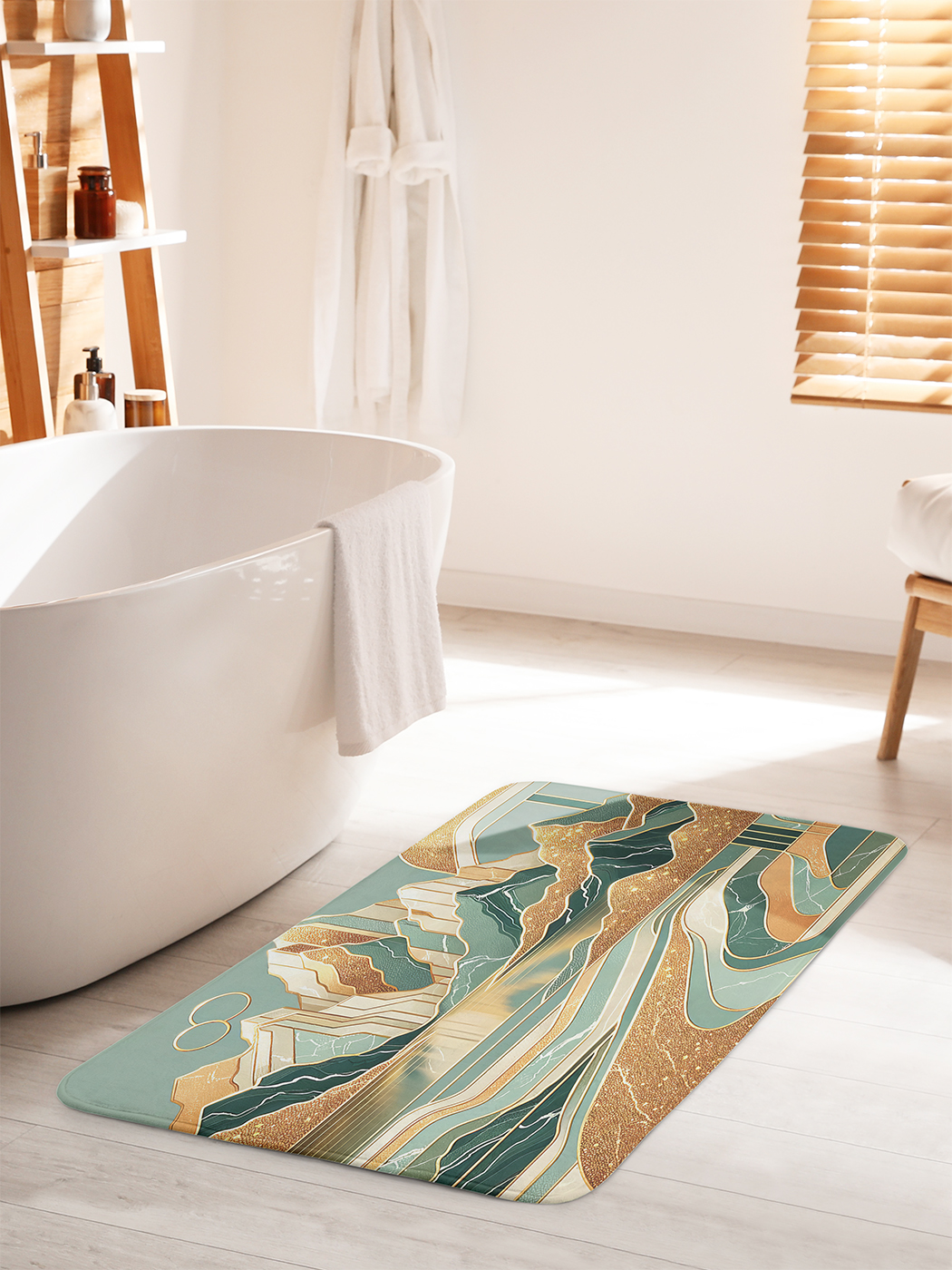 

Коврик для ванной туалета душа JoyArty "Золотистые горы", bath_sd1071_60x100