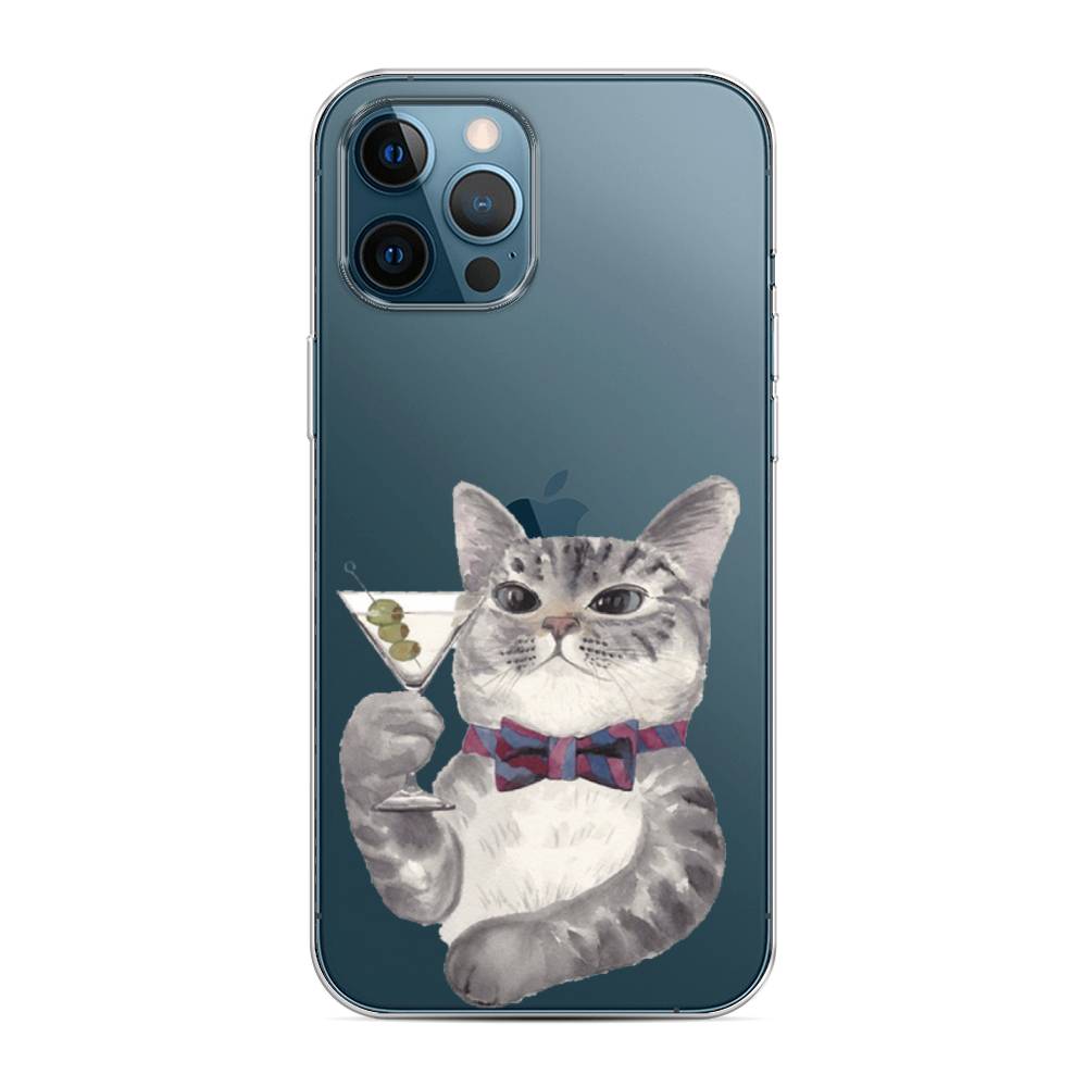 

Силиконовый чехол "Кот джентльмен" на Apple iPhone 12 Pro Max, Кот джентльмен