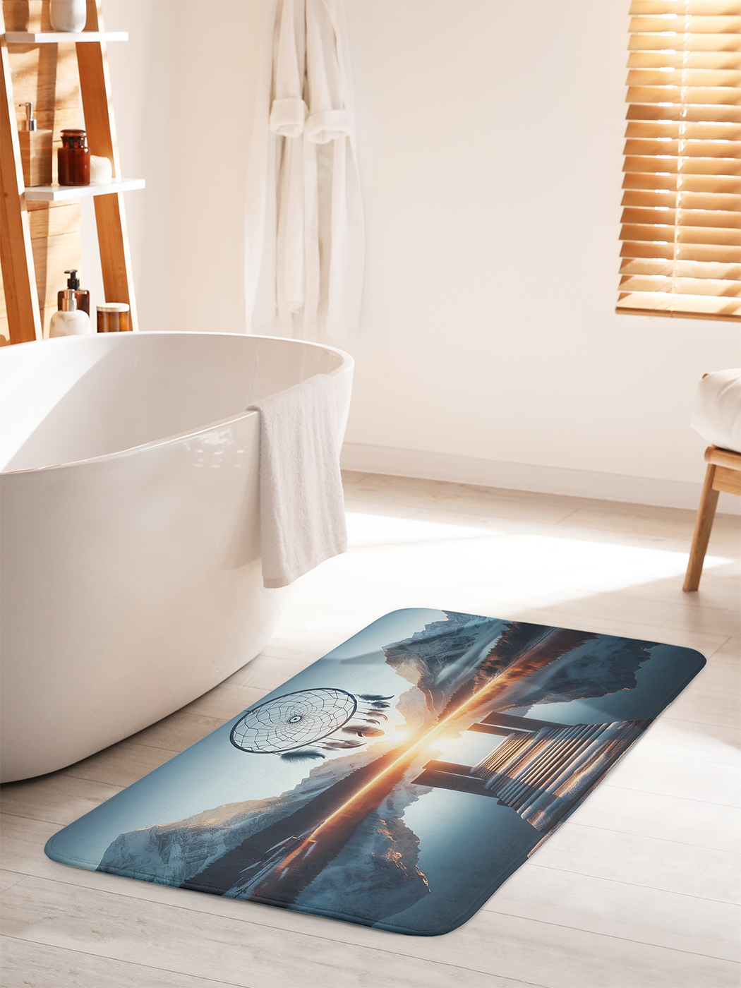 

Коврик для ванной туалета душа JoyArty "Сны в горах", bath_sd1059_60x100