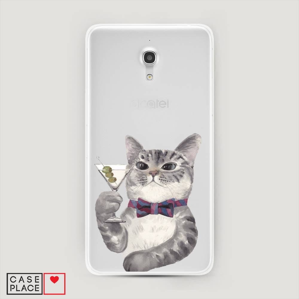 

Силиконовый чехол "Кот джентльмен" на Alcatel Pixi 4 (5) 5045D, Кот джентльмен