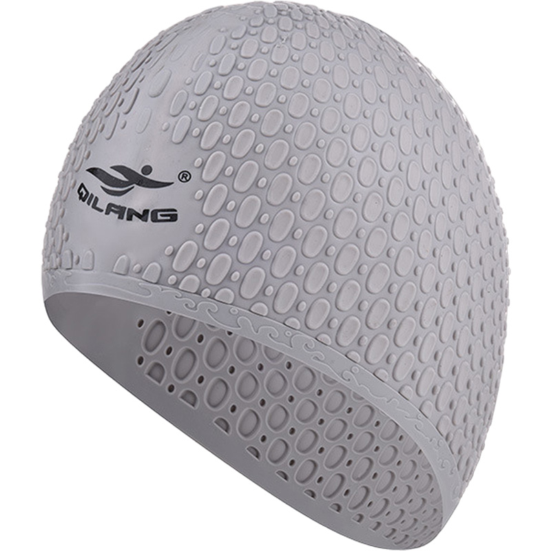 

Шапочка для плавания Sportex силиконовая Bubble Cap серый, E41546