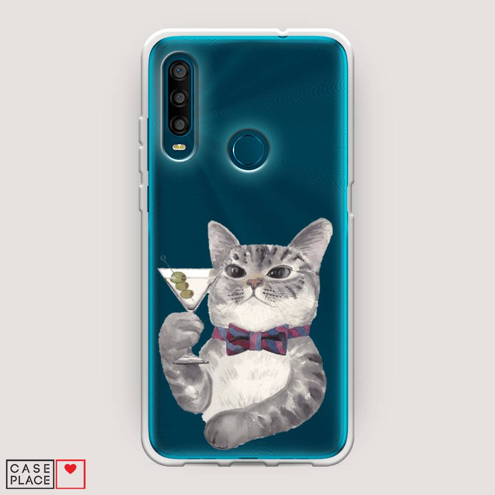 

Силиконовый чехол "Кот джентльмен" на Alcatel 1SE (2020), Кот джентльмен