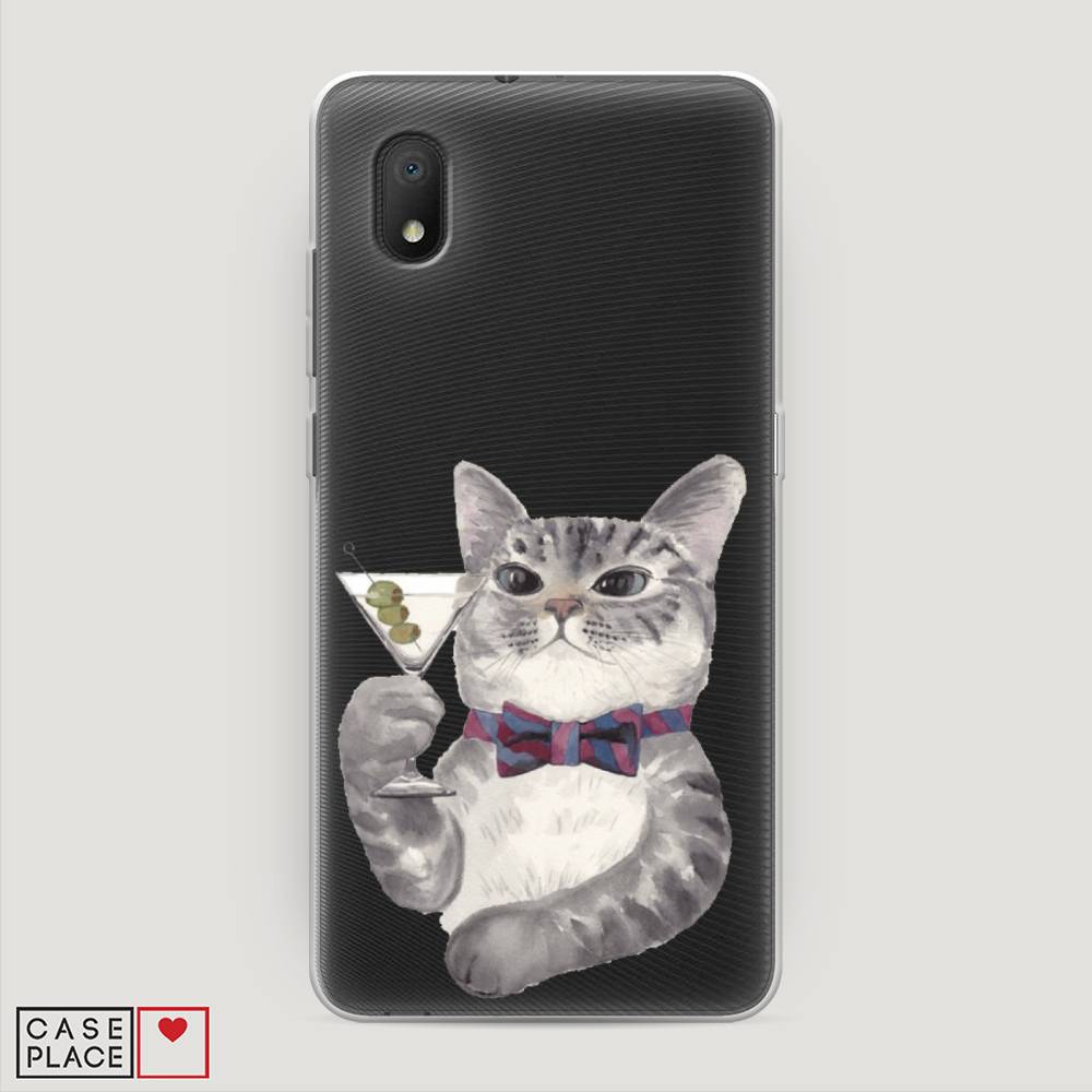 

Силиконовый чехол "Кот джентльмен" на Alcatel 1B (2020) 5002D, Кот джентльмен