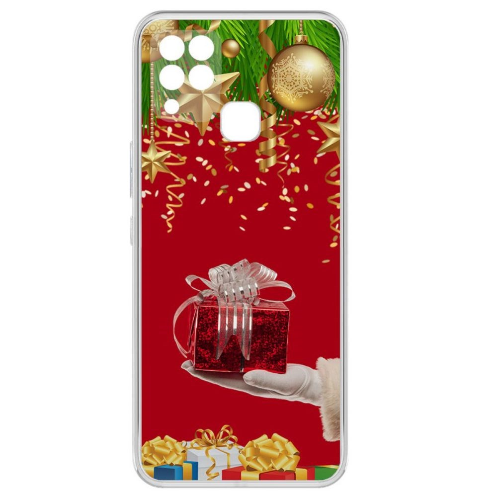 фото Чехол-накладка krutoff clear case подарки для infinix hot 10s