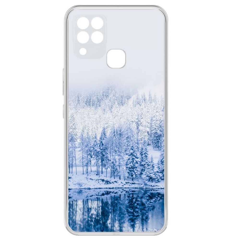 

Чехол-накладка Krutoff Clear Case Зимняя река для Infinix Hot 10S