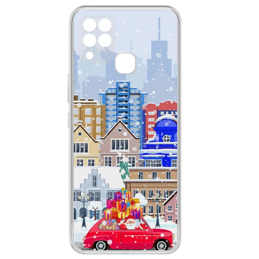 

Чехол-накладка Krutoff Clear Case Везем подарки для Infinix Hot 10S