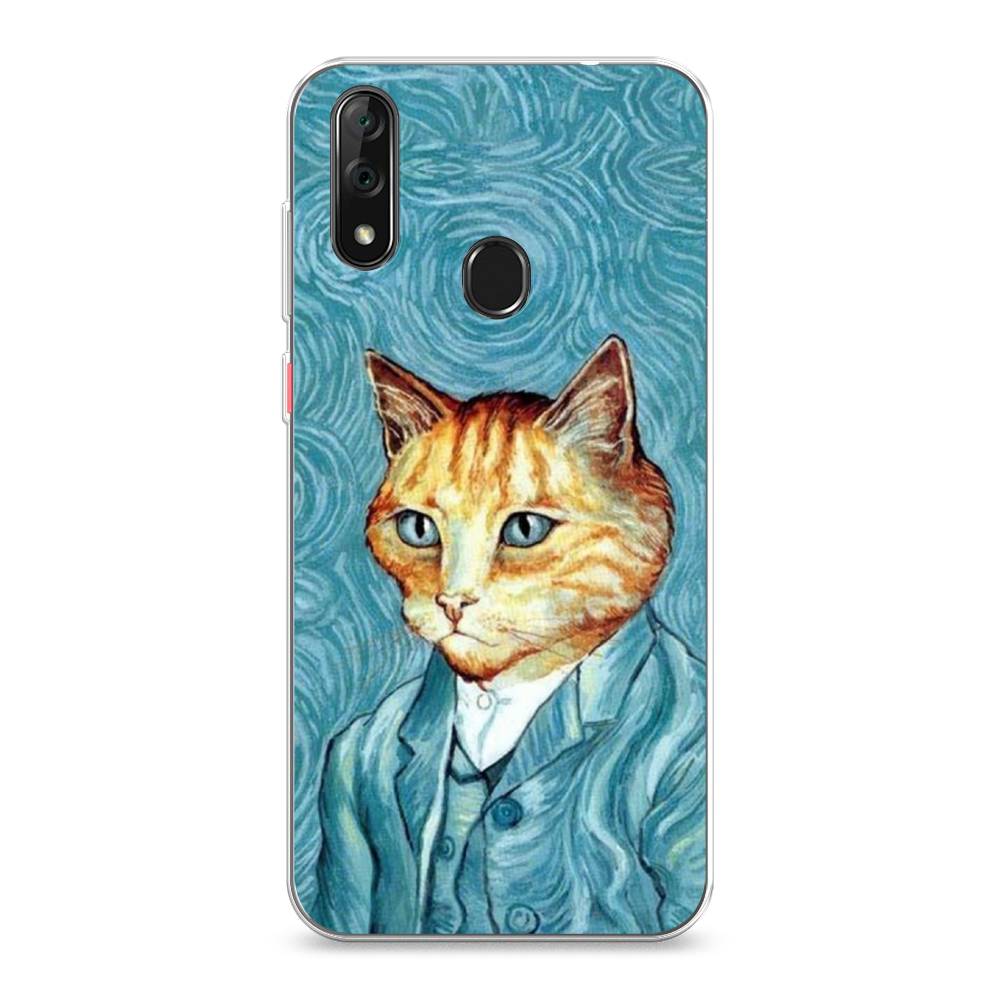 

Чехол Awog на ZTE Blade V10 / ЗТЕ Блэйд V10 "Кот Ван Гог", Разноцветный, 132750-2