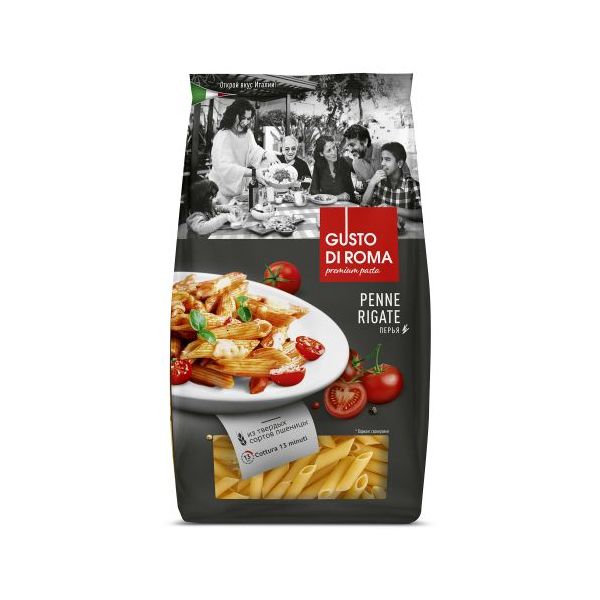 

Макаронные изделия Gusto di Roma Penne rigate перья 400 г