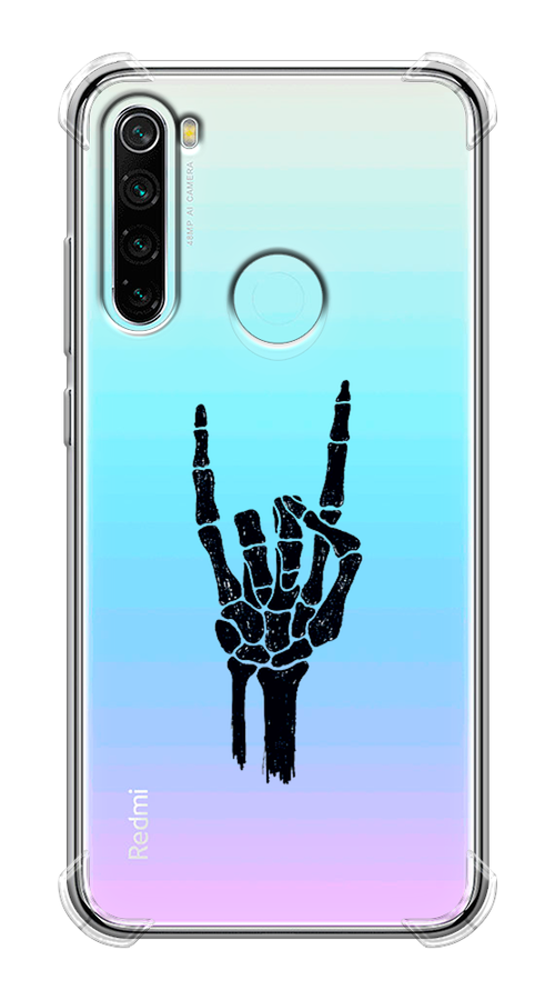 

Чехол Awog на Xiaomi Redmi Note 8 "Rock for a skeleton", Разноцветный, 36551-1