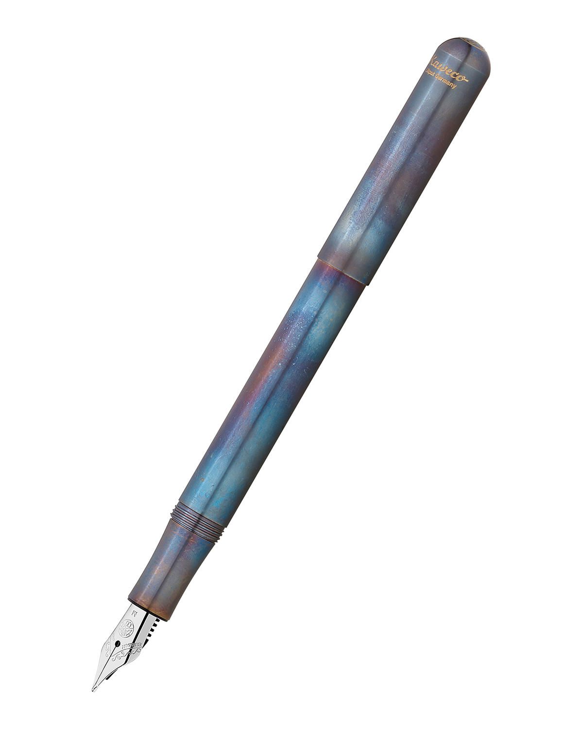

Перьевая ручка Kaweco Liliput Fireblue M 0 9мм цвет корпуса перекаленный металл
