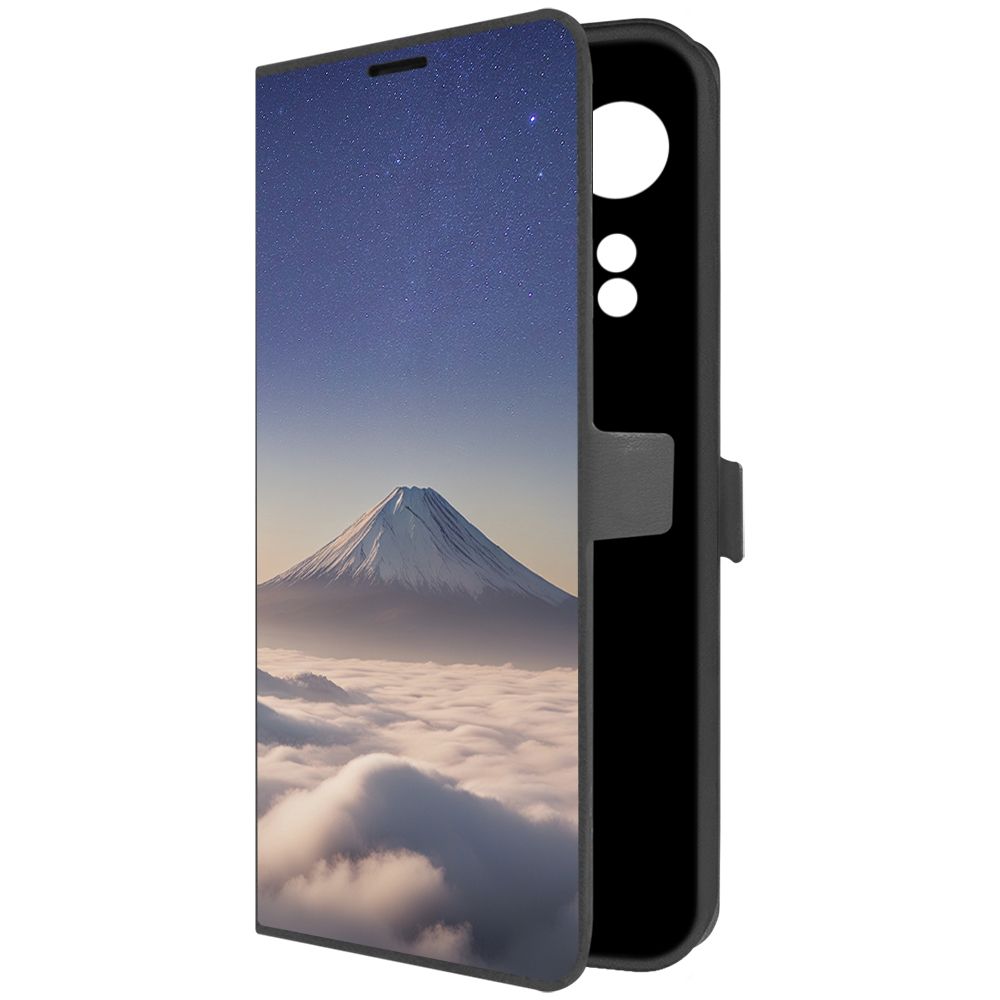 

Чехол-книжка Krutoff Eco Book для Oppo A78 4G Япония, Фудзияма (черный)