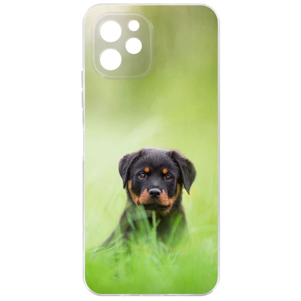 

Чехол-накладка Krutoff Clear Case Щенок ротвейлера для Huawei Nova Y61, Прозрачный