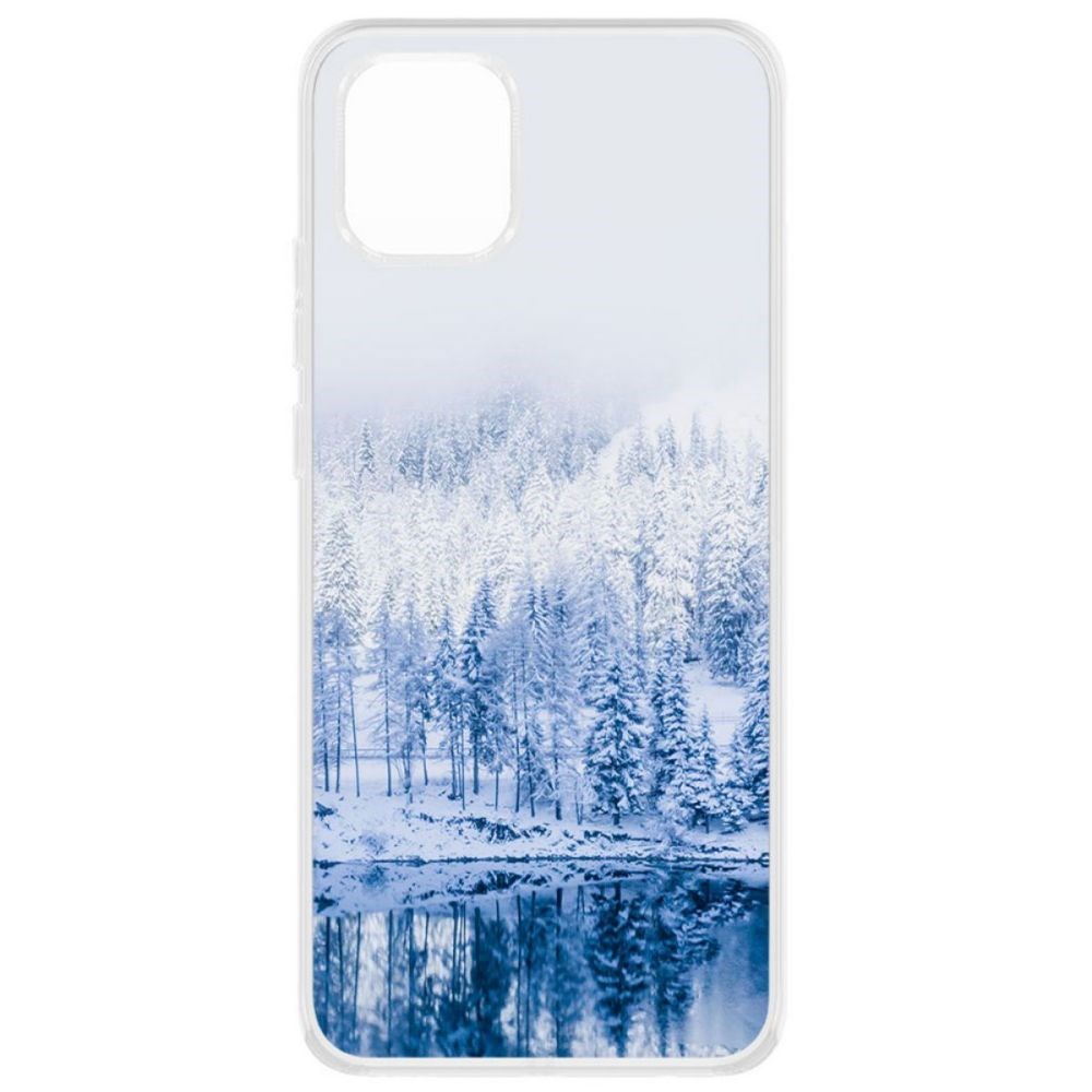 

Чехол-накладка Krutoff Clear Case Зимняя река для Samsung Galaxy A03 (A035)