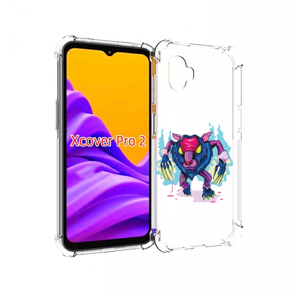 

Чехол MyPads фиолетовая-россомаха для Samsung Galaxy Xcover Pro 2, Прозрачный, Tocco