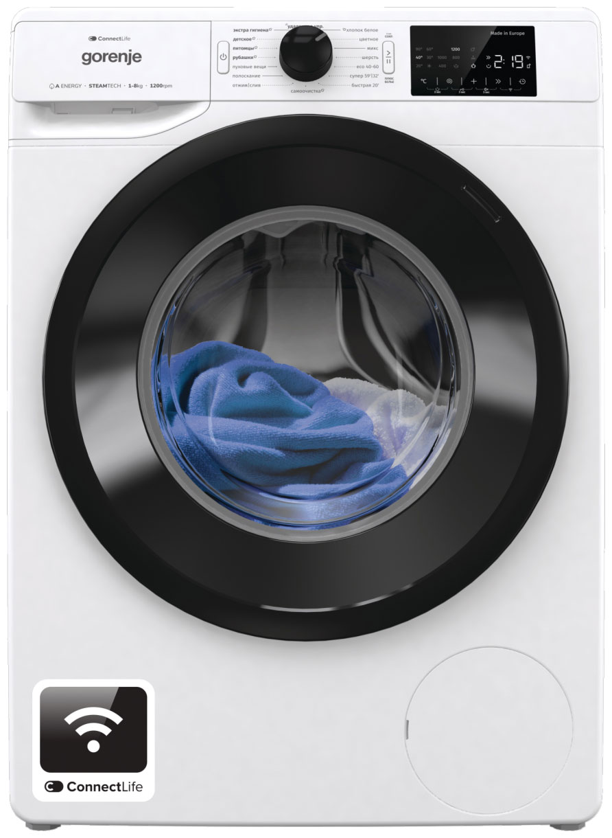 Стиральная машина Gorenje WPNEI82SBSWIFI/C белый