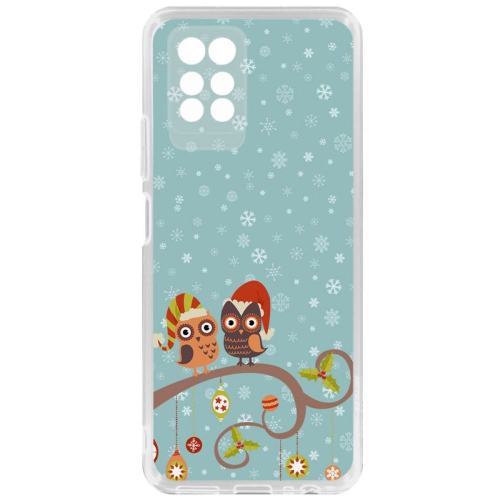 

Чехол-накладка Krutoff Clear Case Совушки для Infinix Note 10 Pro, Прозрачный