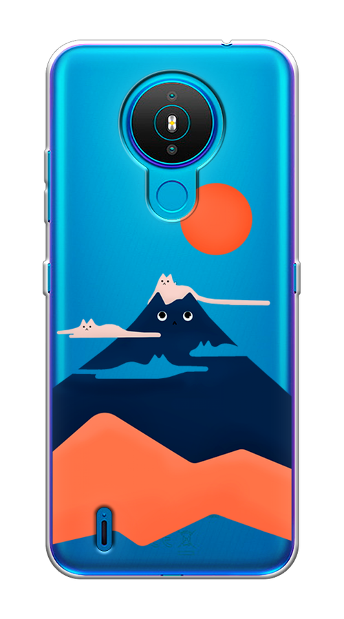 

Чехол на Nokia 1.4 "Кот-гора", Черный;оранжевый, 124550-4