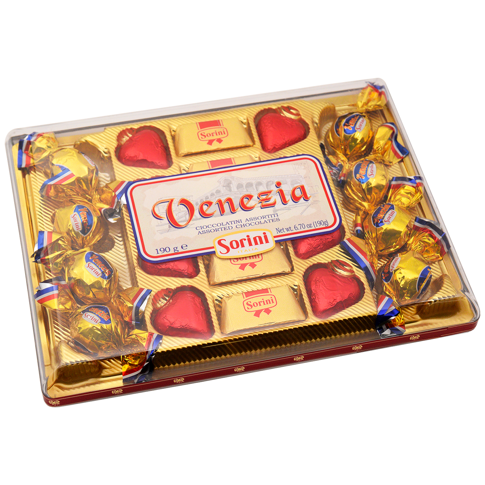 Шоколадные конфеты Sorini Venezia ассорти 190 г
