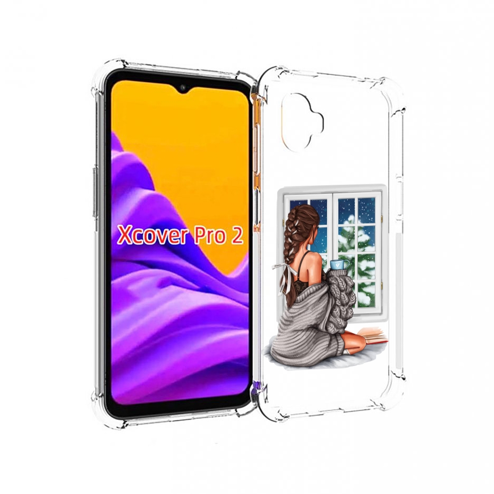 

Чехол MyPads уютное-зимнее-окно женский для Samsung Galaxy Xcover Pro 2, Прозрачный, Tocco