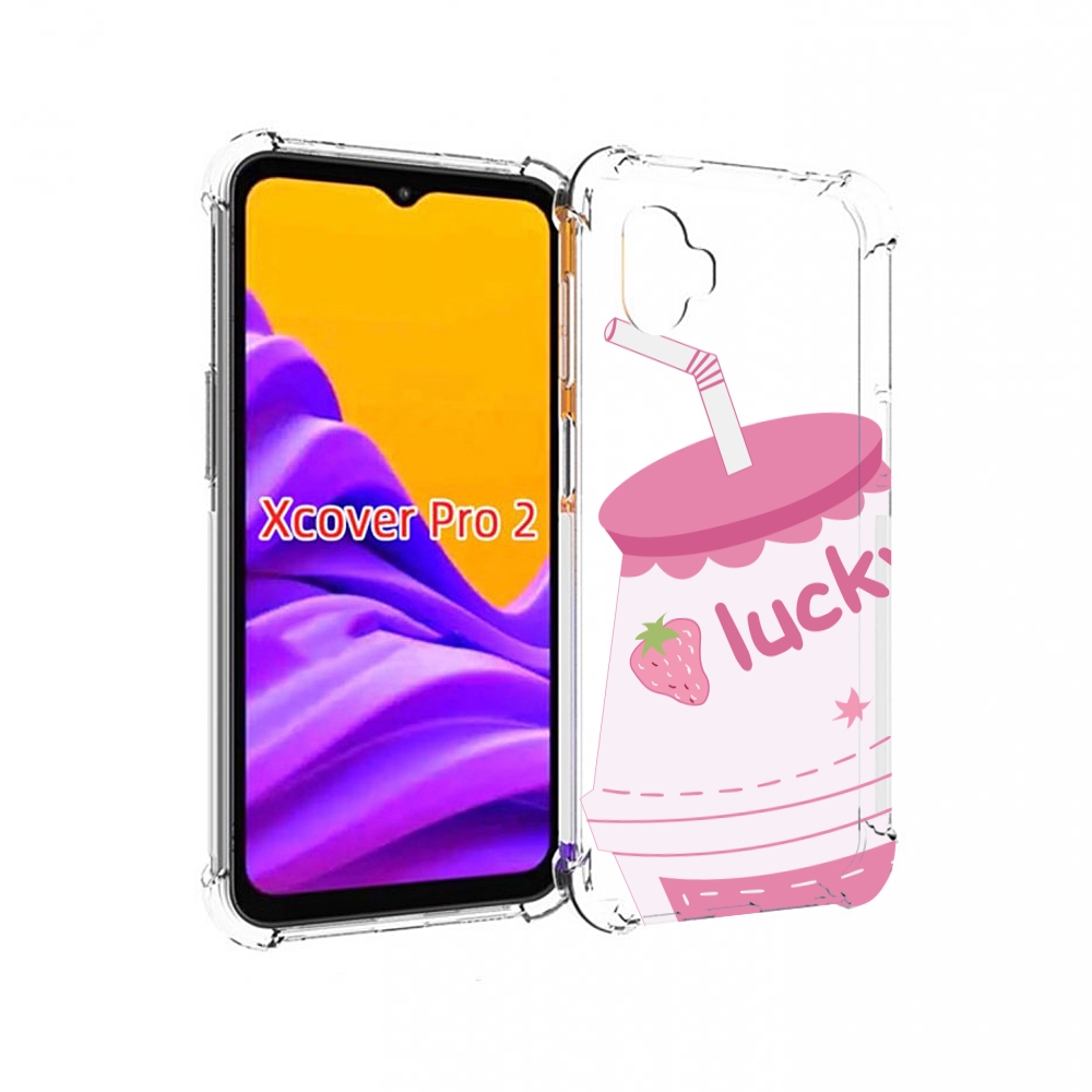 

Чехол MyPads удачный-напиток для Samsung Galaxy Xcover Pro 2, Прозрачный, Tocco
