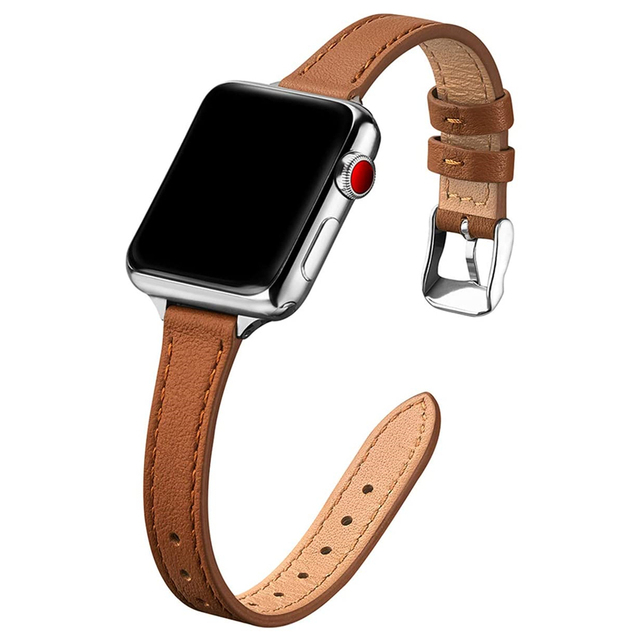 

Ремешок кожаный для apple watch Brown, 42/44/45/49mm, Коричневый, 439 Pro