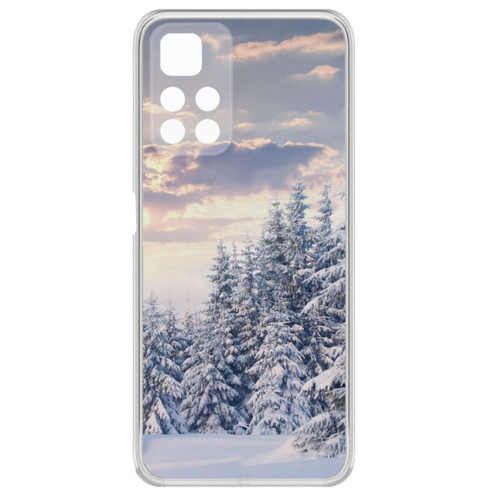 

Чехол-накладка Krutoff Clear Case Снежный пейзаж для Xiaomi Redmi Note 11 Pro+ 5G, Прозрачный