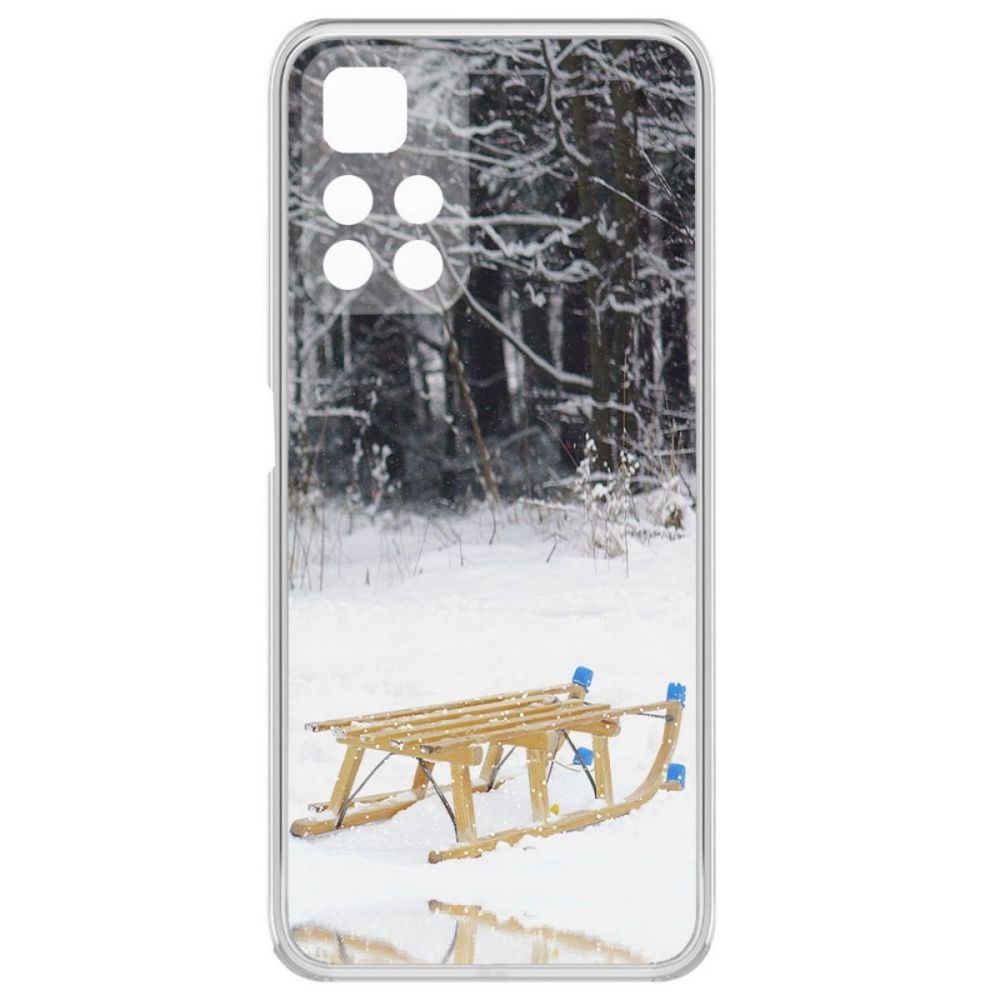 

Чехол-накладка Krutoff Clear Case Санки для Xiaomi Redmi Note 11 Pro+ 5G