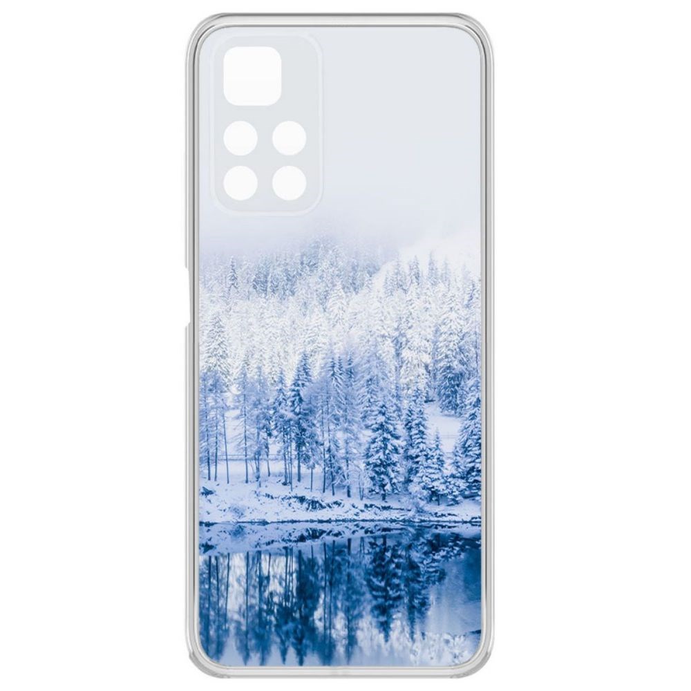 фото Чехол-накладка krutoff clear case зимняя река для xiaomi redmi note 11 pro+ 5g